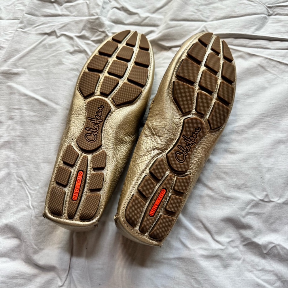 Cole Haan Metallic Gold Loafers - Picture 5 of 7
